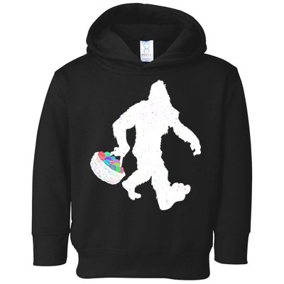 Easter Bigfoot Sasquatch Funny Easter Eggs Basket Toddler Hoodie
