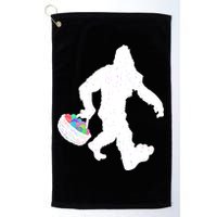 Easter Bigfoot Sasquatch Funny Easter Eggs Basket Golf Towel