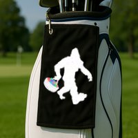 Easter Bigfoot Sasquatch Funny Easter Eggs Basket Golf Towel