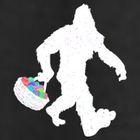 Easter Bigfoot Sasquatch Funny Easter Eggs Basket Golf Towel