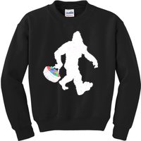 Easter Bigfoot Sasquatch Funny Easter Eggs Basket Kids Sweatshirt