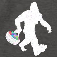 Easter Bigfoot Sasquatch Funny Easter Eggs Basket Vector Backpack