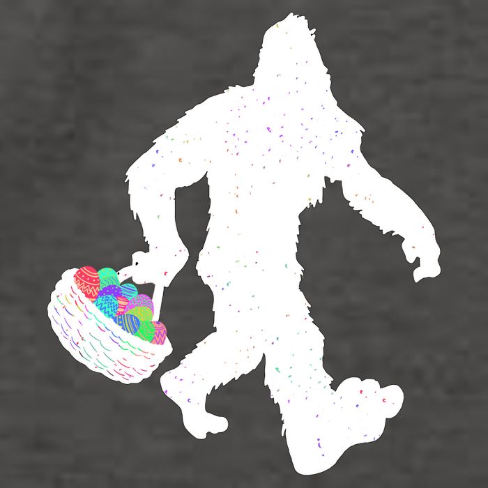 Easter Bigfoot Sasquatch Funny Easter Eggs Basket Vector Backpack