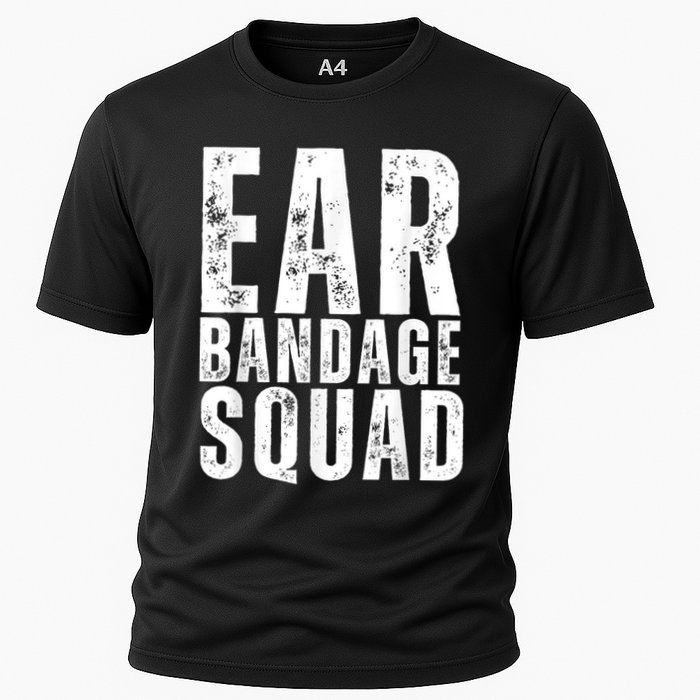 Ear Bandage Squad Patriotic Usa American Cooling Performance Crew T-Shirt