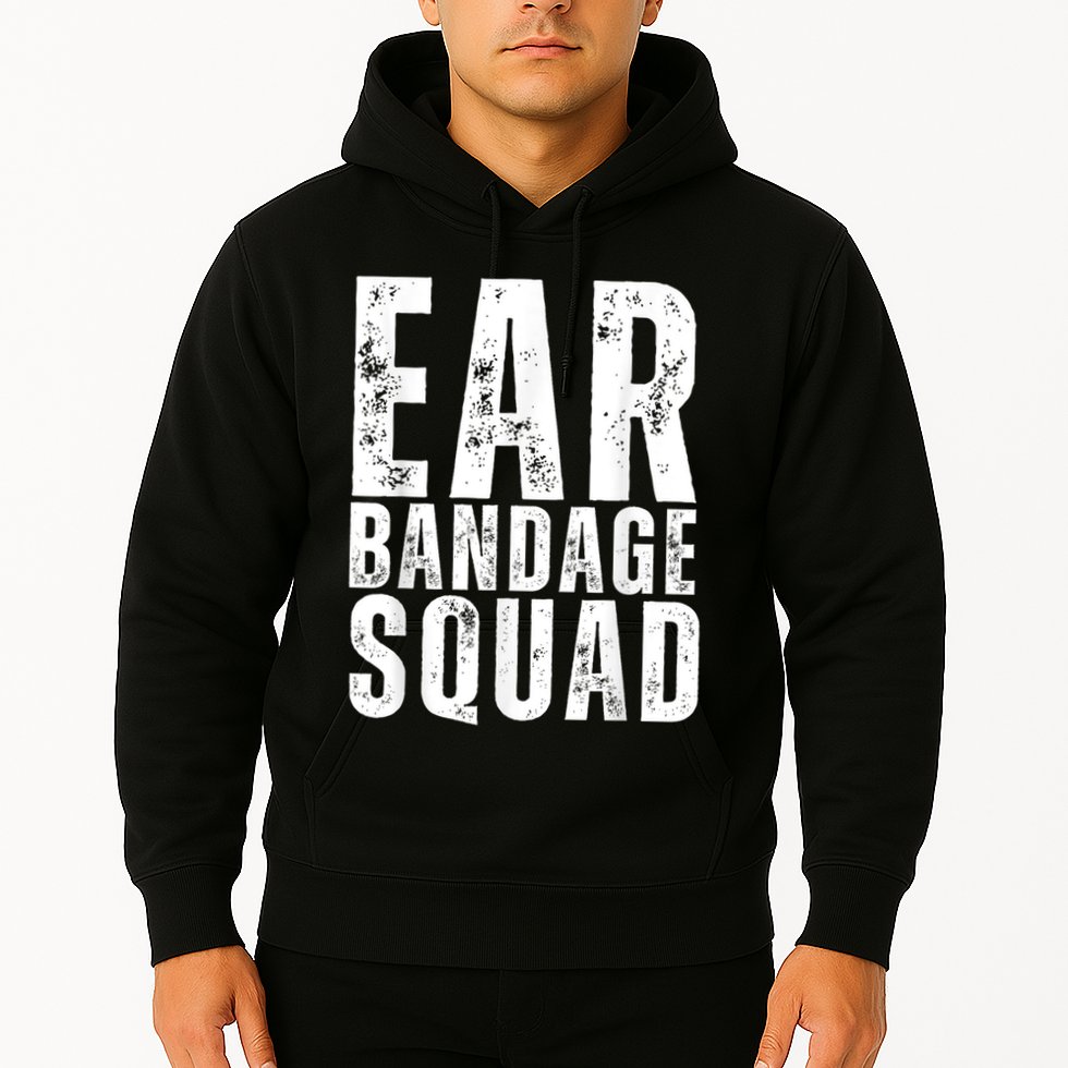 Ear Bandage Squad Patriotic Usa American Hoodie