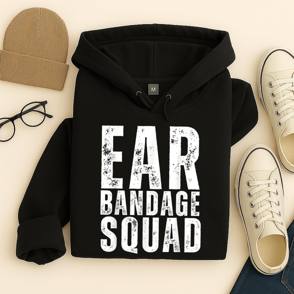 Ear Bandage Squad Patriotic Usa American Hoodie