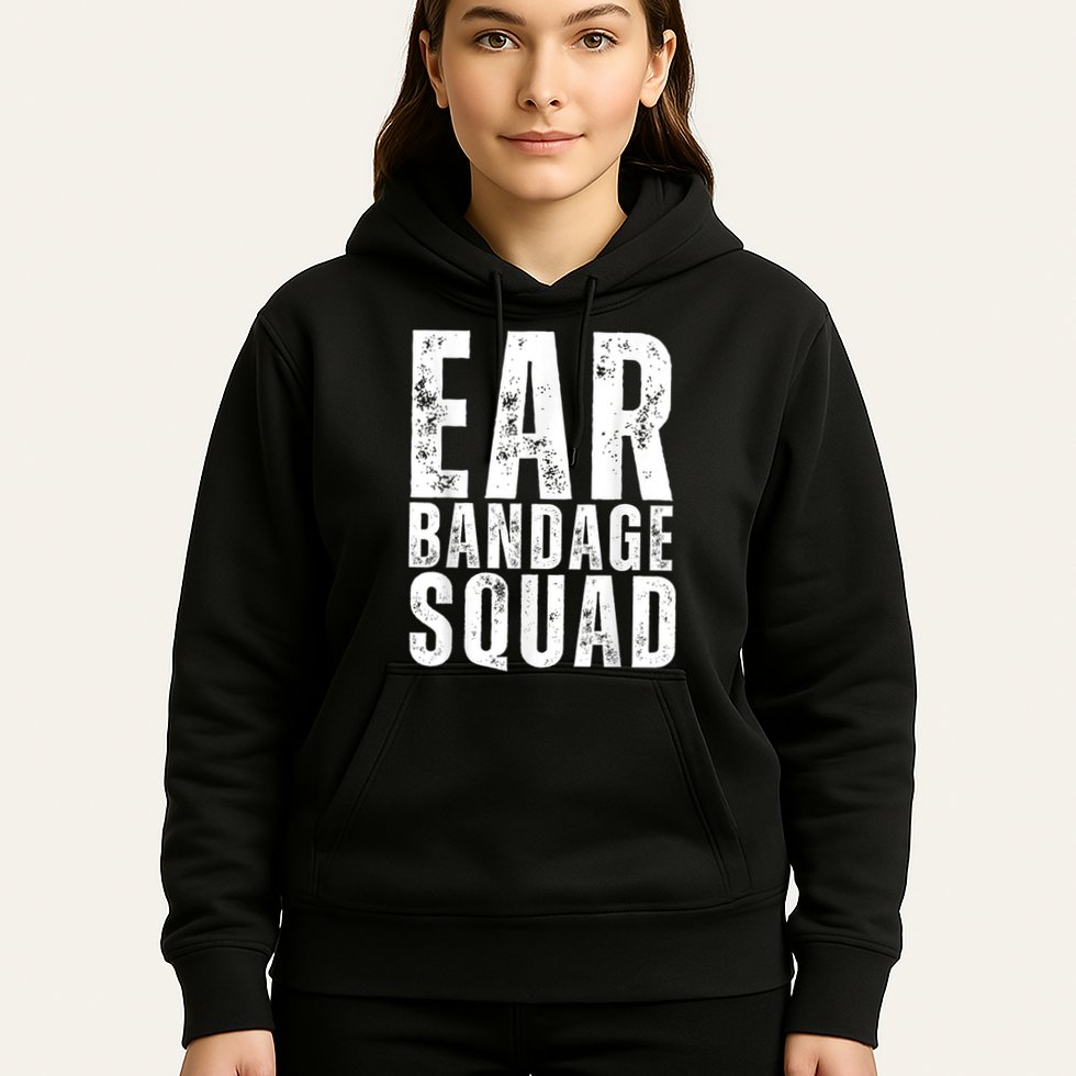 Ear Bandage Squad Patriotic Usa American Hoodie