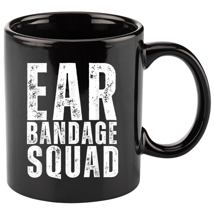 Ear Bandage Squad Patriotic Usa American 11oz C Handle Ceramic Mug