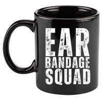 Ear Bandage Squad Patriotic Usa American 11oz C Handle Ceramic Mug