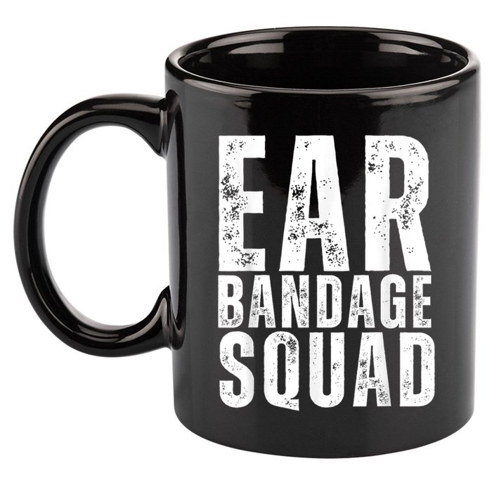 Ear Bandage Squad Patriotic Usa American 11oz C Handle Ceramic Mug