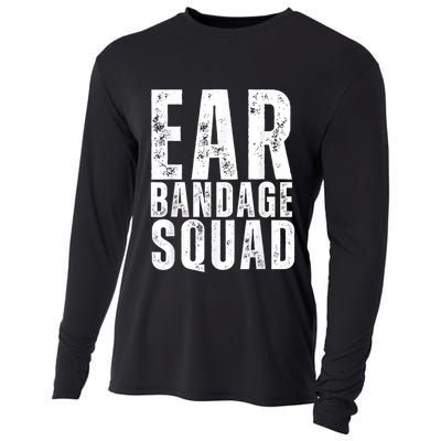 Ear Bandage Squad Patriotic Usa American Cooling Performance Long Sleeve Crew