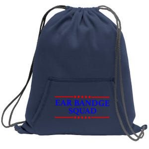 Ear Bandage Squad Patriotic Usa American Sweatshirt Cinch Pack Bag