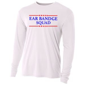 Ear Bandage Squad Patriotic Usa American Cooling Performance Long Sleeve Crew