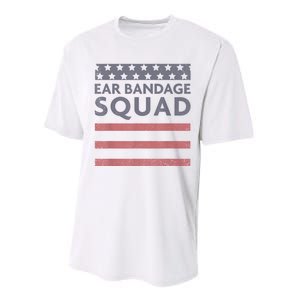 Ear Bandage Squad Patriotic Usa American Performance Sprint T-Shirt