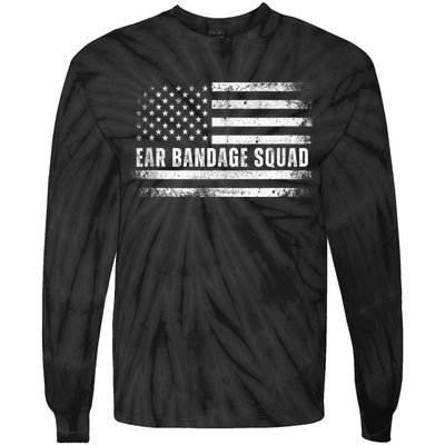 Ear Bandage Squad Patriotic Usa American Tie-Dye Long Sleeve Shirt