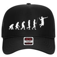 Evolution Badminton Shuttlecock Badminton Player Gift High Crown Mesh Back Trucker Hat