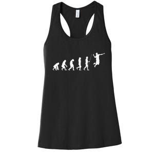 Evolution Badminton Shuttlecock Badminton Player Gift Women's Racerback Tank