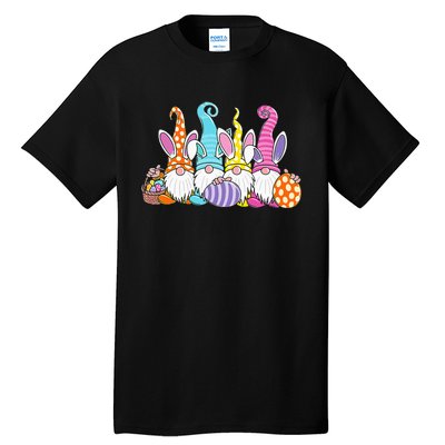 Easter Bunny Spring Gnome Easter Egg Hunting And Basket Gift Tall T-Shirt