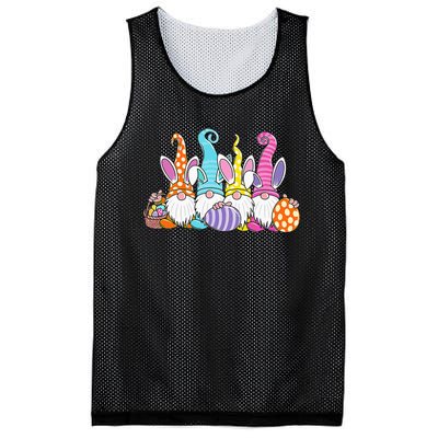 Easter Bunny Spring Gnome Easter Egg Hunting And Basket Gift Mesh Reversible Basketball Jersey Tank