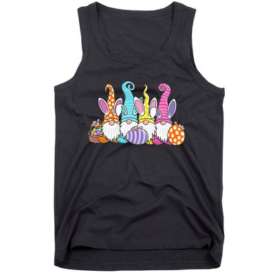 Easter Bunny Spring Gnome Easter Egg Hunting And Basket Gift Tank Top