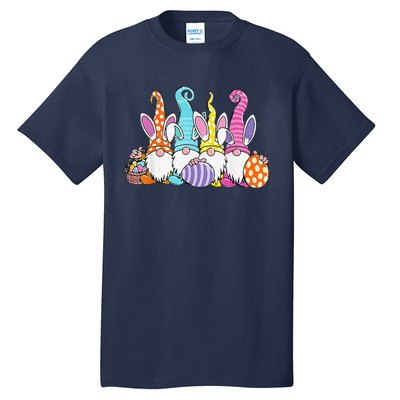 Easter Bunny Spring Gnome Easter Egg Hunting And Basket Gift Tall T-Shirt