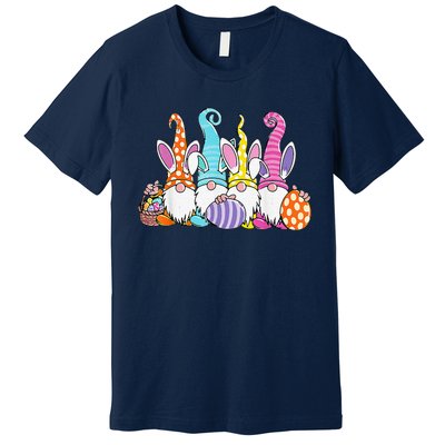 Easter Bunny Spring Gnome Easter Egg Hunting And Basket Gift Premium T-Shirt