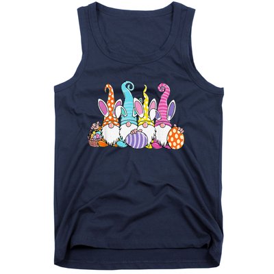 Easter Bunny Spring Gnome Easter Egg Hunting And Basket Gift Tank Top