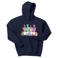 Easter Bunny Spring Gnome Easter Egg Hunting And Basket Gift Kids Hoodie