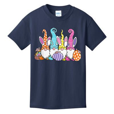 Easter Bunny Spring Gnome Easter Egg Hunting And Basket Gift Kids T-Shirt