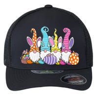 Easter Bunny Spring Gnome Easter Egg Hunting And Basket Flexfit Unipanel Trucker Cap