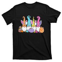 Easter Bunny Spring Gnome Easter Egg Hunting And Basket T-Shirt