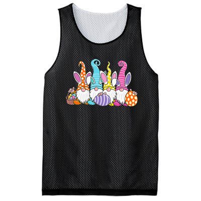 Easter Bunny Spring Gnome Easter Egg Hunting And Basket Mesh Reversible Basketball Jersey Tank