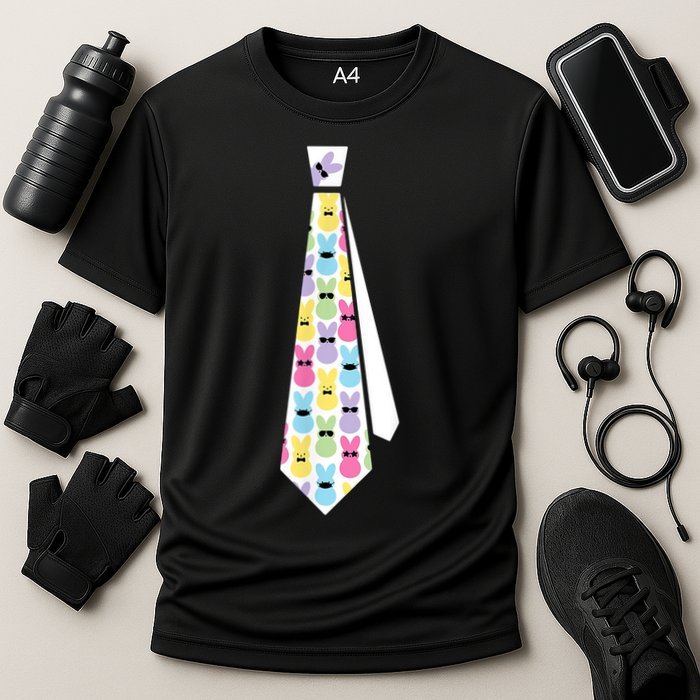 Easter Bunny Tie Funny Performance Shirt