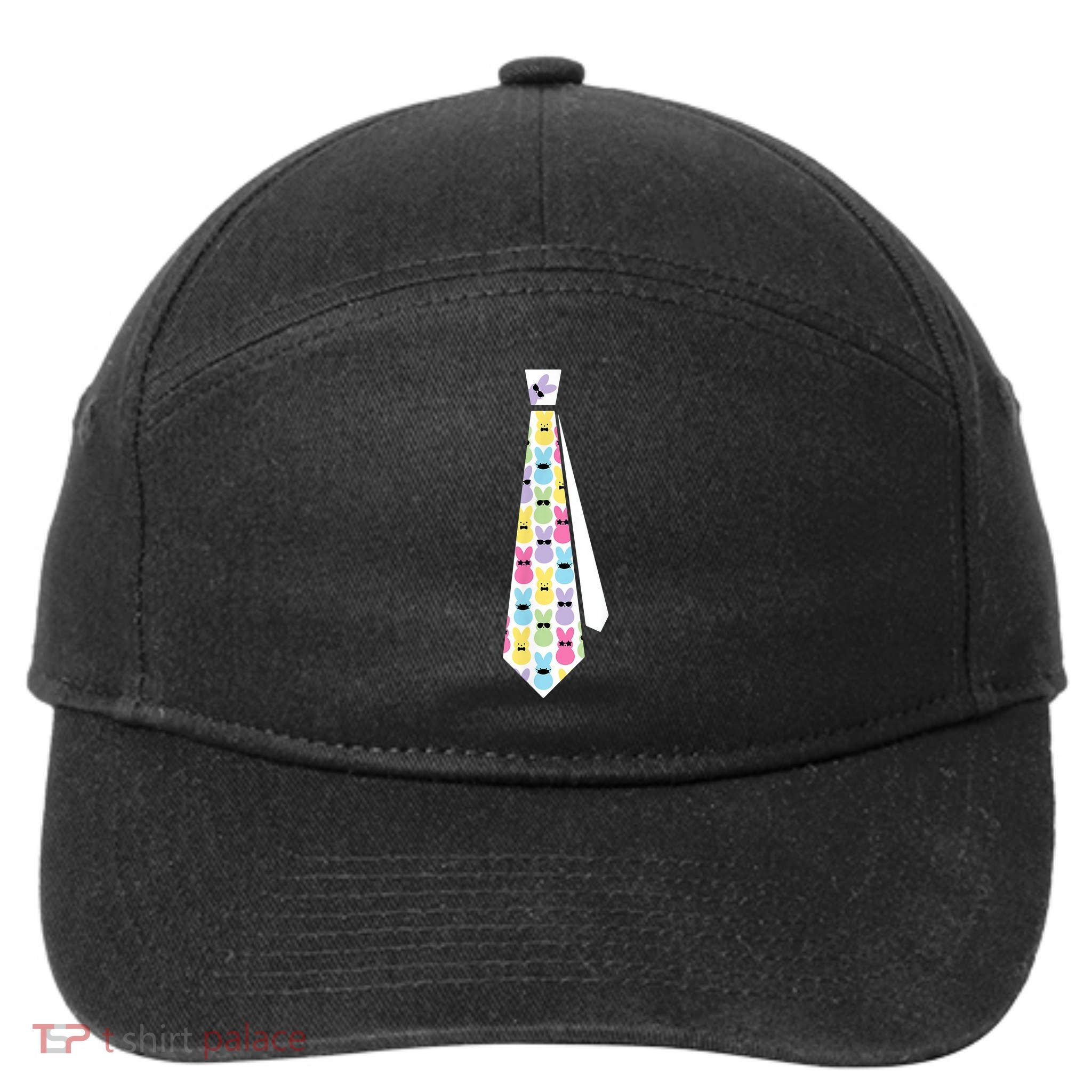 Easter Bunny Tie Funny 7-Panel Snapback Hat