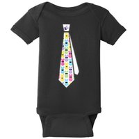 Easter Bunny Tie Funny Baby Bodysuit
