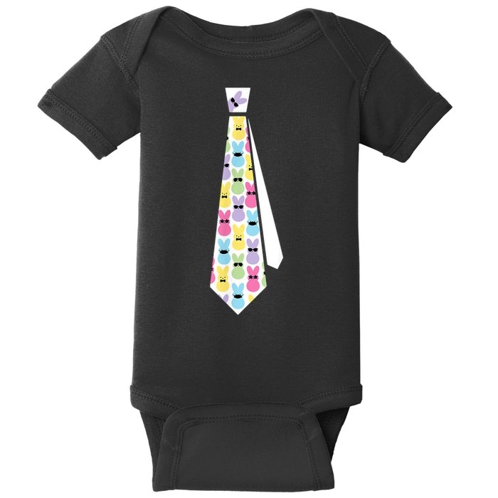 Easter Bunny Tie Funny Baby Bodysuit