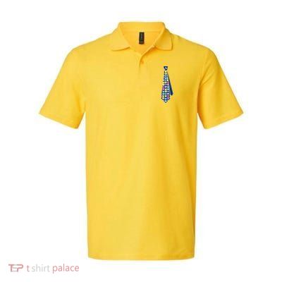 Easter Bunny Tie Funny Softstyle Adult Sport Polo