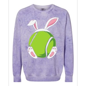 Easter Bunny Tennis - Funny Easter Tennis Rabbit Ears Colorblast Crewneck Sweatshirt