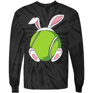 Easter Bunny Tennis - Funny Easter Tennis Rabbit Ears Tie-Dye Long Sleeve Shirt