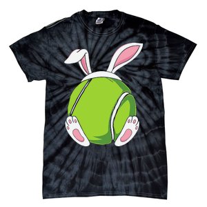 Easter Bunny Tennis - Funny Easter Tennis Rabbit Ears Tie-Dye T-Shirt