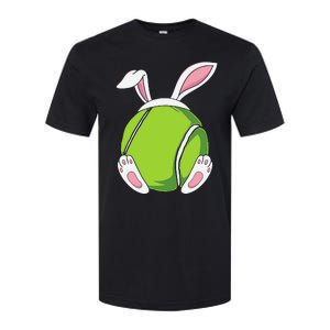 Easter Bunny Tennis - Funny Easter Tennis Rabbit Ears Softstyle CVC T-Shirt