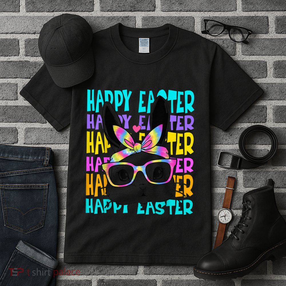 Easter Bunny Tie Dye Rabbit Happy Easter Day Family Matching Tall T-Shirt