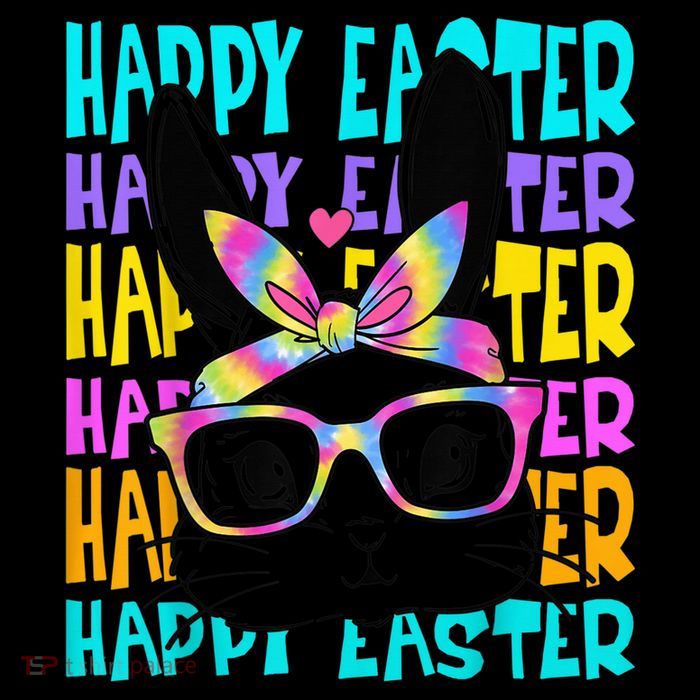 Easter Bunny Tie Dye Rabbit Happy Easter Day Family Matching Impact Tech Backpack