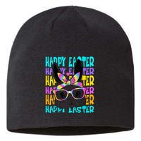 Easter Bunny Tie Dye Rabbit Happy Easter Day Family Matching Sustainable Beanie
