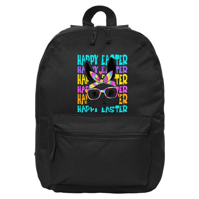 Easter Bunny Tie Dye Rabbit Happy Easter Day Family Matching 16 in Basic Backpack