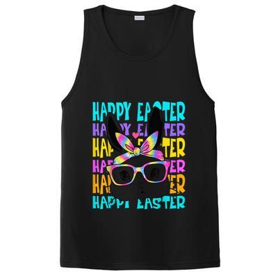 Easter Bunny Tie Dye Rabbit Happy Easter Day Family Matching PosiCharge Competitor Tank