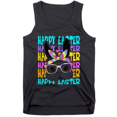 Easter Bunny Tie Dye Rabbit Happy Easter Day Family Matching Tank Top