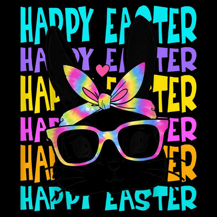 Easter Bunny Tie Dye Rabbit Happy Easter Day Family Matching Wool Snapback Cap