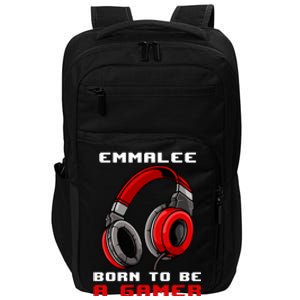 Emmalee Born To Be A Gamer Personalized Gift Impact Tech Backpack