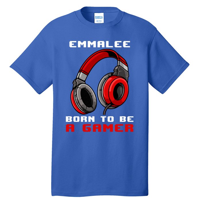 Emmalee Born To Be A Gamer Personalized Gift Tall T-Shirt